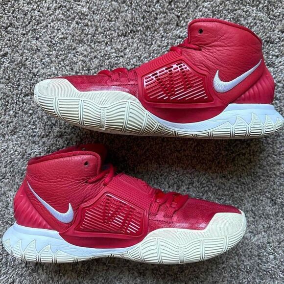 Nike Kyrie 6 ID Red Custom By You Basketball Sneakers Size 8 Men's - Picture 2 of 8